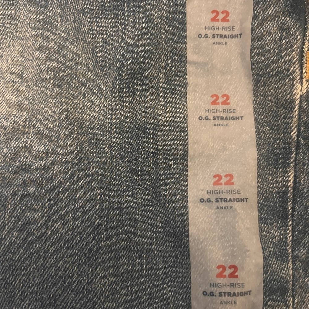 Size 22 Old Navy OG Straight High Rise Extra Stretch Ankle Jeans Plus Size NWT - Picture 3 of 5